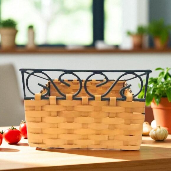 Rattan Woven Square Napkin Holder - Picture 5 of 6